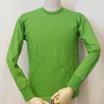 SJSLT-SLM-GRN-サムライジーンズ長袖Tシャツ無地-SJSLTSLM-SAMURAIJEANS-サムライジーンズロングスリーブTシャツ-サムライジーンズ長袖Tシャツの画像
