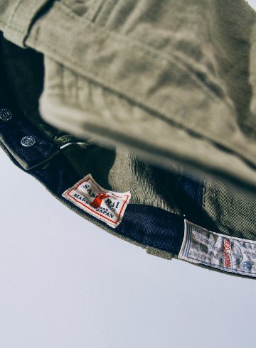 SJ201WC-52BP-OLV-ワークキャップ-52BP-SJ201WC52BP-SAMURAIJEANS-サムライジーンズキャップ-帽子の画像