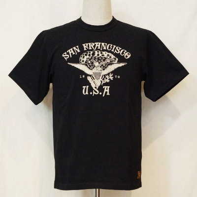 DLT-1501B-ブラック-SANFRANCISCO-DLT1501B-DELUXEWARE-デラックスウエアＴシャツの画像