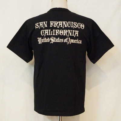 DLT-1501B-ブラック-SANFRANCISCO-DLT1501B-DELUXEWARE-デラックスウエアＴシャツの画像