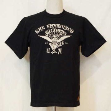 DLT-1501B-ブラック-SANFRANCISCO-DLT1501B-DELUXEWARE-デラックスウエアＴシャツの画像