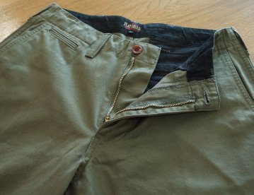 FN-PA-C007-OLV-チノトラウザーズ-FNPAC007-FLATHEAD-フラットヘッドパンツの画像