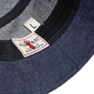 SJ401BH-RD-ID-デニムランダムバケットハット-SJ401BHRD-SAMURAIJEANS-サムライジーンズハット-帽子の画像