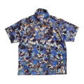 SSA25TH-AR BL 赤穂浪士柄ハワイアンシャツ SSA25THAR SAMURAIJEANS サムライジーンズ シャツ半袖の画像
