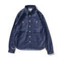 SJWS-SC01-ID サムライコットンデニムワークシャツ SJWSSC01 SAMURAIJEANS サムライジーンズシャツ 長袖シャツ デニムシャツの画像