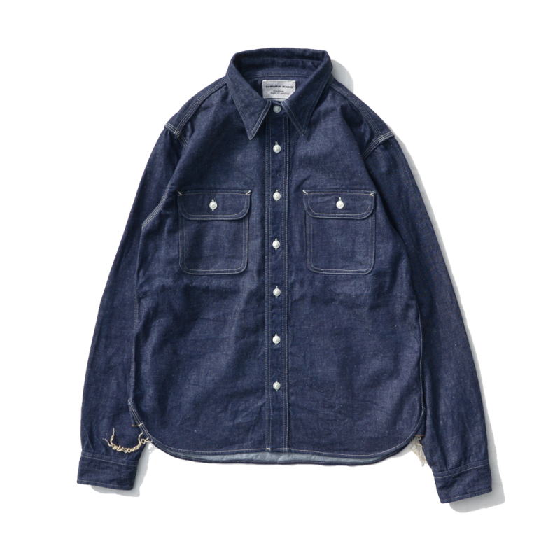 SJWS-SC01-ID サムライコットンデニムワークシャツ SJWSSC01 SAMURAIJEANS サムライジーンズシャツ 長袖シャツ デニムシャツの画像