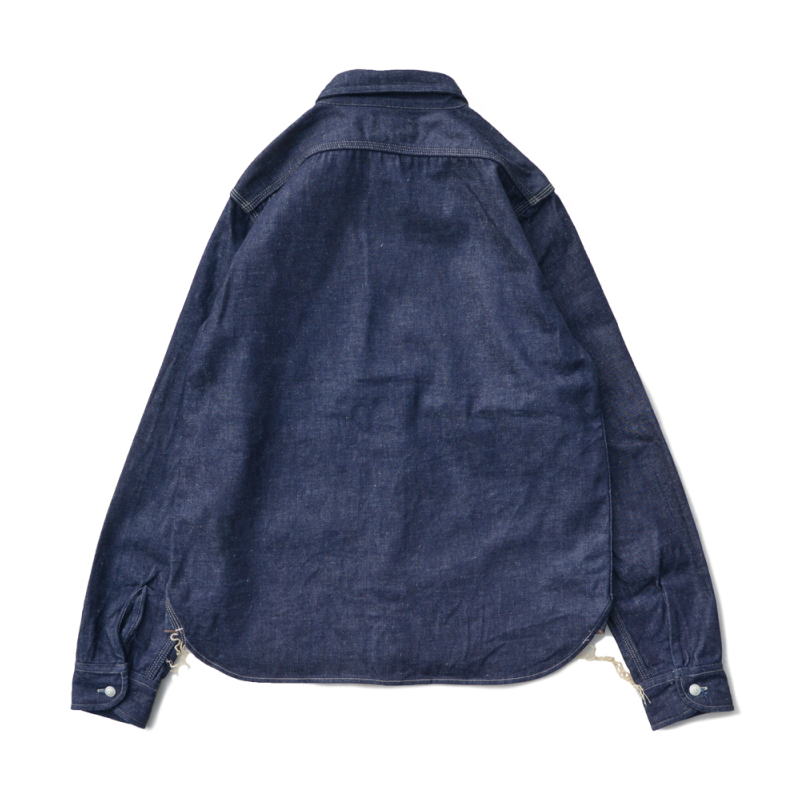 SJWS-SC01-ID サムライコットンデニムワークシャツ SJWSSC01 SAMURAIJEANS サムライジーンズシャツ 長袖シャツ デニムシャツの画像