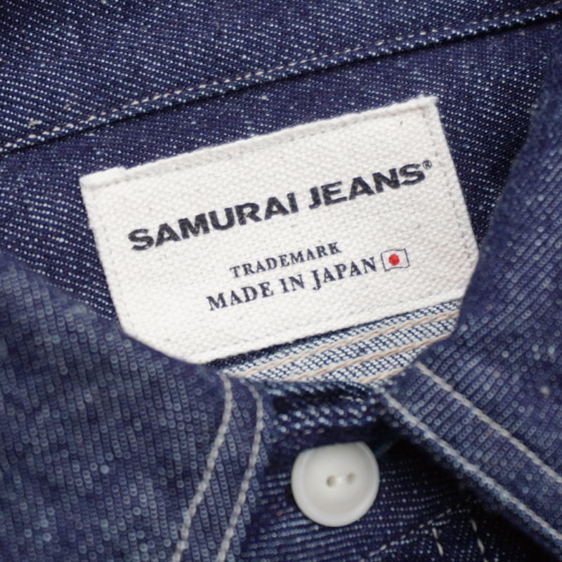 SJWS-SC01-ID サムライコットンデニムワークシャツ SJWSSC01 SAMURAIJEANS サムライジーンズシャツ 長袖シャツ デニムシャツの画像
