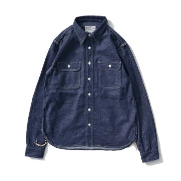 SJWS-SC01-ID サムライコットンデニムワークシャツ SJWSSC01 SAMURAIJEANS サムライジーンズシャツ 長袖シャツ デニムシャツの画像