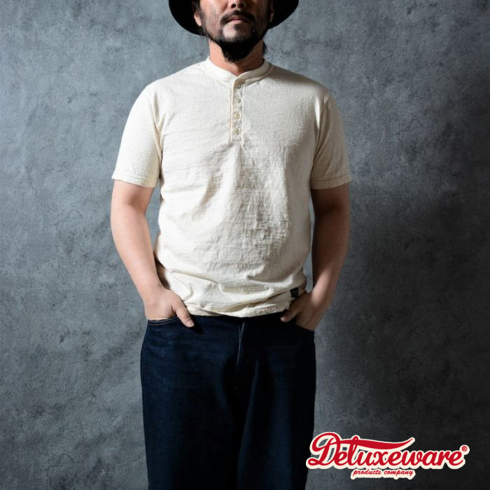 SPINNER-NA-Tシャツ-WORKER HENLY NECK-DELUXEWARE-デラックスウエアＴシャツ-DALEE'S-ダリーズTシャツの画像