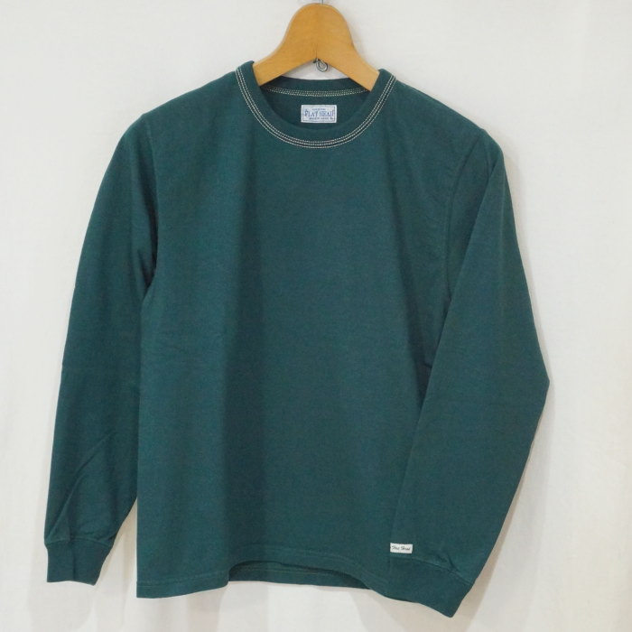 FN-THCL-101-DGRN-フラットヘッドロングTシャツ101-FNTHCL101-FLATHEAD-フラットヘッドロングスリーブTシャツ-長袖Tシャツ-ロンTの画像