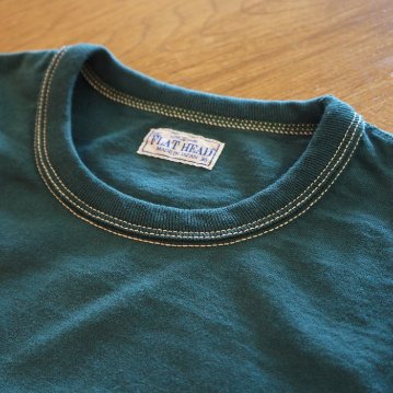 FN-THCL-101-DGRN-フラットヘッドロングTシャツ101-FNTHCL101-FLATHEAD-フラットヘッドロングスリーブTシャツ-長袖Tシャツ-ロンTの画像