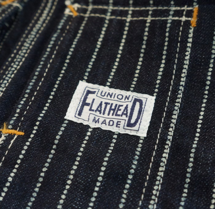 FN-PA-DO702 ウォバッシュオーバーオール FNPADO702 FLATHEAD フラットヘッドパンツ オーバーオールの画像