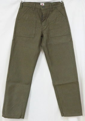 SJ52BP-OLV-ヘビィーバックサテンベイカーパンツ-SAMURAIJEANS-サムライジーンズの画像