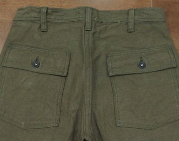 SJ52BP-OLV-ヘビィーバックサテンベイカーパンツ-SAMURAIJEANS-サムライジーンズの画像