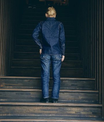 SWD-L02-インディゴ-デニムウエスタンシャツ飛翔L02-SWDL02-SAMURAIJEANS-サムライジーンズウエスタンシャツ-デニムシャツの画像