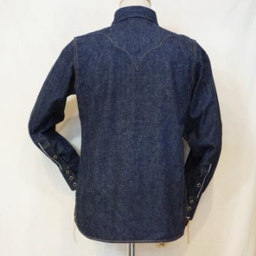 SWD-L02-インディゴ-デニムウエスタンシャツ飛翔L02-SWDL02-SAMURAIJEANS-サムライジーンズウエスタンシャツ-デニムシャツの画像
