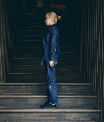 SWD-L02-インディゴ-デニムウエスタンシャツ飛翔L02-SWDL02-SAMURAIJEANS-サムライジーンズウエスタンシャツ-デニムシャツの画像