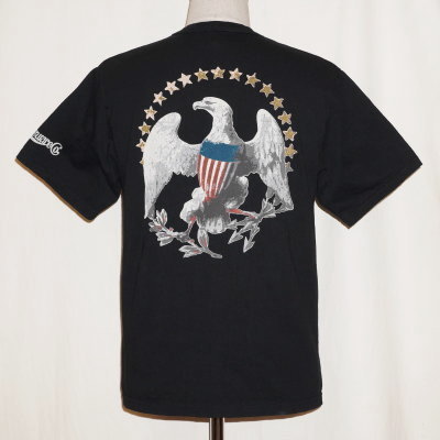 DLT-1702B-ブラック-EAGLE-DLT1702B-DELUXEWARE-デラックスウエアＴシャツの画像