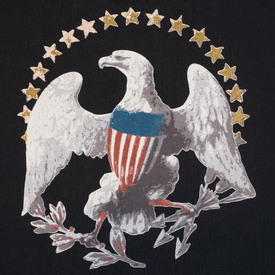 DLT-1702B-ブラック-EAGLE-DLT1702B-DELUXEWARE-デラックスウエアＴシャツの画像
