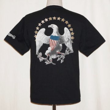 DLT-1702B-ブラック-EAGLE-DLT1702B-DELUXEWARE-デラックスウエアＴシャツの画像