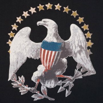 DLT-1702B-ブラック-EAGLE-DLT1702B-DELUXEWARE-デラックスウエアＴシャツの画像