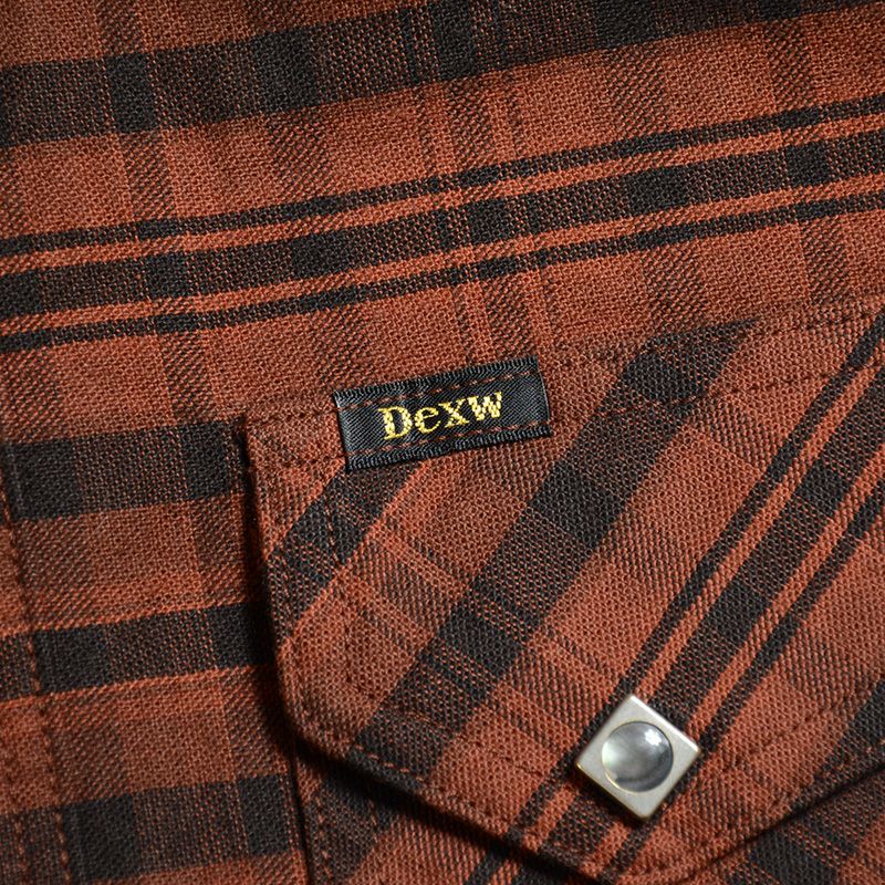 7618 RED WEST DELUXEWARE デラックスウエアシャツ シャツ長袖の画像
