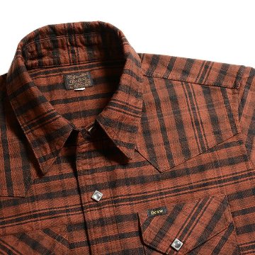 7618 RED WEST DELUXEWARE デラックスウエアシャツ シャツ長袖の画像