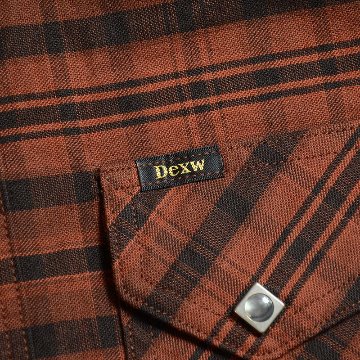 7618 RED WEST DELUXEWARE デラックスウエアシャツ シャツ長袖の画像