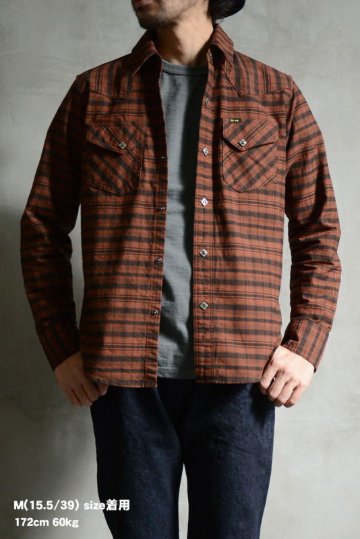7618 RED WEST DELUXEWARE デラックスウエアシャツ シャツ長袖の画像
