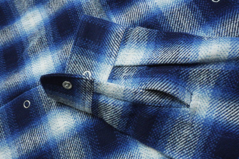 SWCOB22 オンブレチェック柄長袖開襟シャツ SWCOB22 SAMURAIJEANS サムライジーンズシャツ SAMURAIWORKCLOTHES 長袖シャツの画像