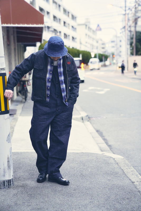 SWCOB22 オンブレチェック柄長袖開襟シャツ SWCOB22 SAMURAIJEANS サムライジーンズシャツ SAMURAIWORKCLOTHES 長袖シャツの画像