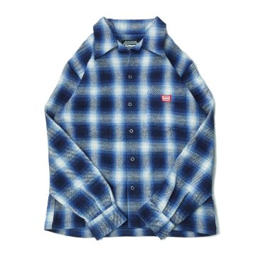 SWCOB22 オンブレチェック柄長袖開襟シャツ SWCOB22 SAMURAIJEANS サムライジーンズシャツ SAMURAIWORKCLOTHES 長袖シャツの画像