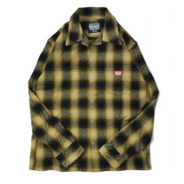 SWCOB22 オンブレチェック柄長袖開襟シャツ SWCOB22 SAMURAIJEANS サムライジーンズシャツ SAMURAIWORKCLOTHES 長袖シャツの画像