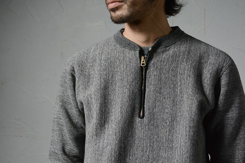 RVW-00HZ REVERSE WEAVE HALF-ZIP RVW00HZ DELUXEWARE デラックスウエアスウェット デラックスウエアスエットの画像