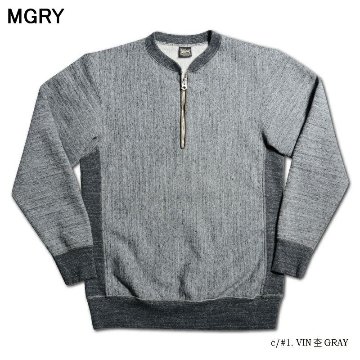 RVW-00HZ REVERSE WEAVE HALF-ZIP RVW00HZ DELUXEWARE デラックスウエアスウェット デラックスウエアスエットの画像