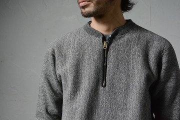 RVW-00HZ REVERSE WEAVE HALF-ZIP RVW00HZ DELUXEWARE デラックスウエアスウェット デラックスウエアスエットの画像