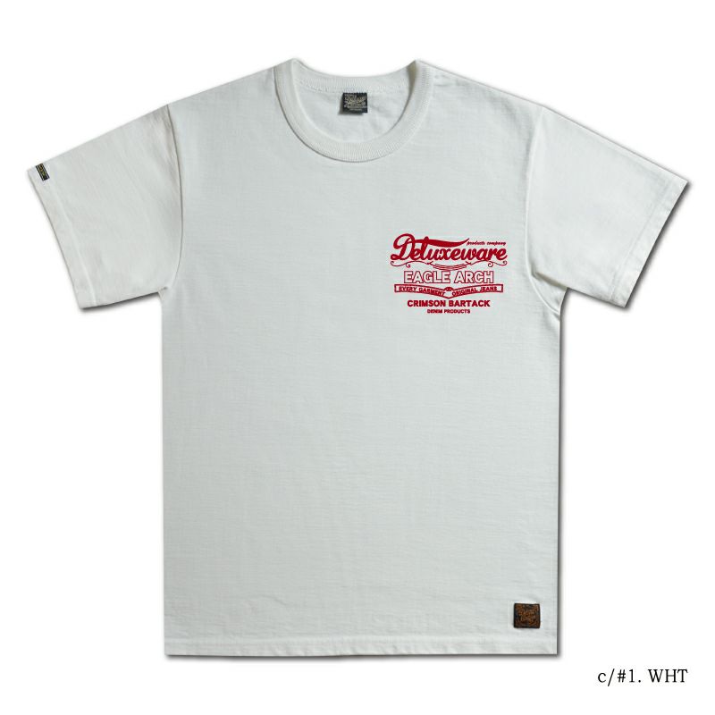 BRGX-22D-WH-ブランドロゴTシャツ22D-BRGX22D-DELUXEWARE-デラックスウエアTシャツの画像