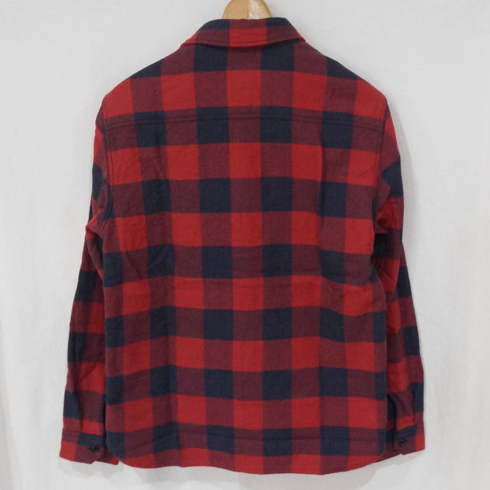 FN-SNR-101L-RDxLBK-ブロックチェックネルシャツ101L-FNSNR101L-FLATHEAD-フラットヘッドシャツ-BLOCK CHECK NEL SHIRT-ワークの画像
