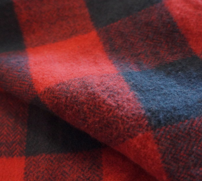 FN-SNR-101L-RDxLBK-ブロックチェックネルシャツ101L-FNSNR101L-FLATHEAD-フラットヘッドシャツ-BLOCK CHECK NEL SHIRT-ワークの画像