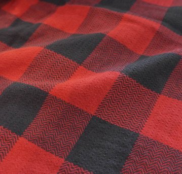 FN-SNR-101L-RDxLBK-ブロックチェックネルシャツ101L-FNSNR101L-FLATHEAD-フラットヘッドシャツ-BLOCK CHECK NEL SHIRT-ワークの画像