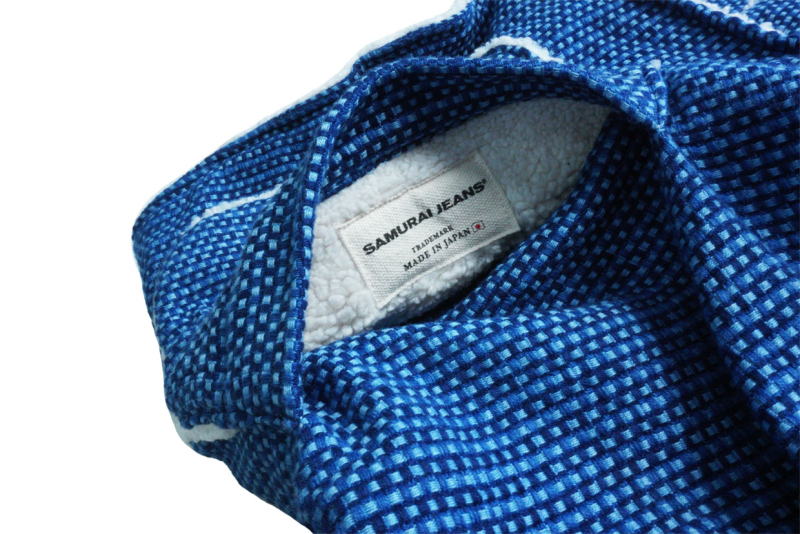 SJVT22-RV01-藍 リバーシブル藍染太オックスベスト SJVT22RV01 SAMURAIJEANS サムライジーンズ サムライジーンズベストの画像