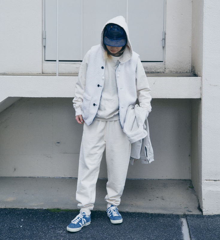 SJVT22-RV01-藍 リバーシブル藍染太オックスベスト SJVT22RV01 SAMURAIJEANS サムライジーンズ サムライジーンズベストの画像