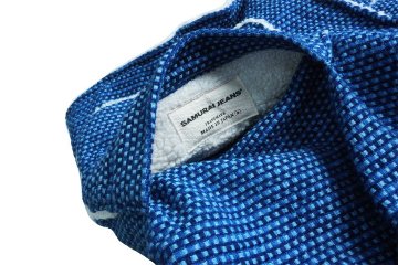 SJVT22-RV01-藍 リバーシブル藍染太オックスベスト SJVT22RV01 SAMURAIJEANS サムライジーンズ サムライジーンズベストの画像