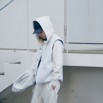 SJVT22-RV01-藍 リバーシブル藍染太オックスベスト SJVT22RV01 SAMURAIJEANS サムライジーンズ サムライジーンズベストの画像