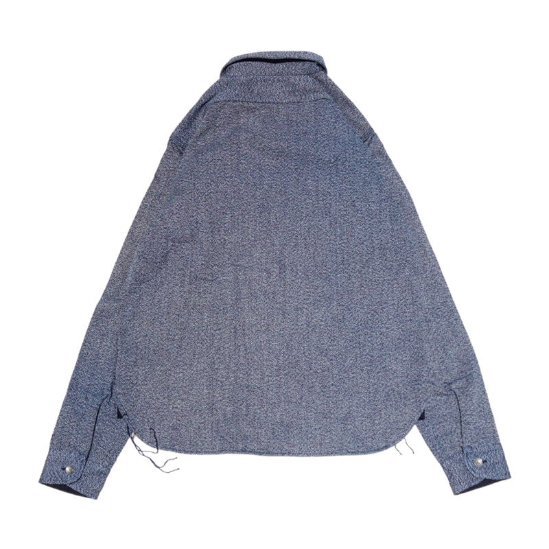 SSS23-AM 藍 藍杢生地ワークシャツ SSS23AM SAMURAIJEANS サムライジーンズシャツ 長袖シャツの画像