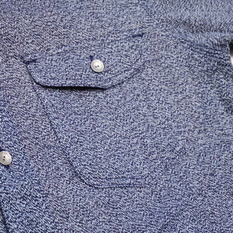 SSS23-AM 藍 藍杢生地ワークシャツ SSS23AM SAMURAIJEANS サムライジーンズシャツ 長袖シャツの画像