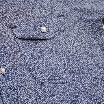 SSS23-AM 藍 藍杢生地ワークシャツ SSS23AM SAMURAIJEANS サムライジーンズシャツ 長袖シャツの画像