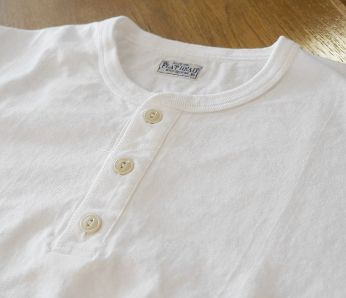 FN-TSHL-001 ヘンリーネック長袖Tシャツ FNTSHL001 FLATHEAD フラットヘッドロングスリーブTシャツ 長袖Tシャツ ロンTの画像