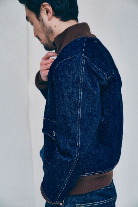 S100DAJ23 デニムA-1ジャケット SAMURAIJEANS サムライジーンズジャケット フライトジャケットの画像